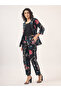 Pack of 3 - All Over Floral Print Front Open Blazer, Trousers & Solid Cami Co-Ord - 4