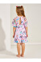 Graphic Print Ruffled Dress & Shorts Swim Set - 5
