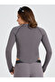 Fitted High Neck Badge T-Shirt with Thumbhole Sleeves - 4