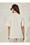 Oversized West Coast Embroidered Turn-Up Sleeves T-Shirt - 5