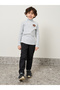 Bear Applique Turtle Neck Rib T-Shirt - 2