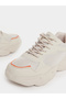 Contrast Panel Chunky Sole Lace Up Sneakers - 3