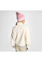 Classic Women's Half Zipper Cream Sweatshirt - 3