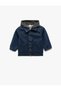 Cotton Removable Hooded Pocket Long Sleeve Denim Jacket