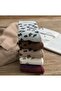 Leopard Print Winter Heat Sink Cotton Terry Women's Socks 5'Pair - 2