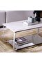 Rowan Coffee Table  L100xW48xH43cm - White - 3