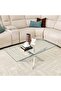 Leonardo Coffee Table L120xW60xH45cm - Glass / Chrome - 2