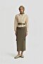 Cargo Pocket Pencil Skirt 25Y1824 Khaki Shoes - 2