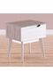 Hazel End Table  L48xW40xH56cm - White - 3
