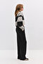 Wide Leg Trousers with Elastic Waist - 3