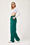 Comfortable Palazzo Trousers with Velcro Waist Green - 2