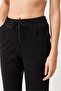 Extra Lycra Tube Leg Elastic Waist Knitted Trousers Black - 2