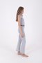 Decorative Belt Detailed and Sleeveless Zip-Up Casual Jeans Women's Jumpsuit Snow Wash Light Blue Denim - 5