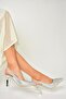 U 676289214   Silver Glitter Thick Heeled Evening Dress Shoes - 2