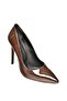 T 676192008   Brown Patent Leather Thin Heeled Women's Stiletto - 6