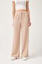 High Waist Pocket Palazzo Trousers Cream - 4