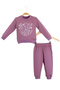 Heart Lace Detailed Double Bottom Top Set (1-4 Years)