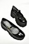 U 272906708   Black Patent Leather Wedge Women's Shoes - 5