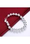 8mm 8mm/10mm Hollow Circle Ball Beads Silver Color Beaded 20cm Bracelet Woman Charm Fashion Jewelry - 3