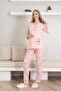 Maternity/Pregnant Pajama Set / Buttoned and Embroidery Detail / Cotton Combed Fabric