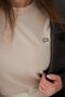 Nakışlı Basic Tshirt-Bej - 3