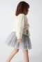 Peti̇t Coral 01-06 Years Old Girls Stardust Tutu Skirt - Silver