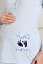 Maternity/Pregnant Pajama Set / Buttoned and Embroidery Detail / Cotton Combed Fabric - 5