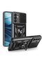 Galaxy A26 Case Magnetic Stand Camera Protection Zore Sliding Vega Cover - Blue - 2