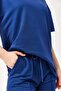 Modal Suit with Double Shorts Navy Blue - 3