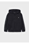 Boy's Hooded Fleece 7466 Black - 2