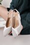Genuine Leather Women's Casual Lightweight Comfortable Classic Heeled Sandals DD9717 - 3