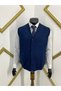 Ateş Knitwear Men's V-Neck Pocket Detailed Sleeveless Wool Vest 492 - 2