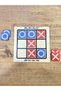 Reha Toys Two Games in One on Wooden Board; Tic Tac Toe and 3 Stone Game - 8