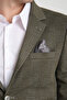 Eleventy Men's Khaki Lycra Cotton Blended Plaid Pattern Slim Fit Sports Blazer Jacket - 4