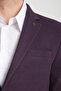 Vrdd Men's Burgundy-Navy Blue Oversized Regular Fit Mono Collar Casual Blazer Jacket - 7