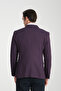 Vrdd Men's Burgundy-Navy Blue Oversized Regular Fit Mono Collar Casual Blazer Jacket - 6
