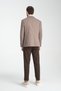 Diegos Men's Beige Plaid Slim Fit Mono Collar Sports Blazer Jacket - 8