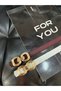 2-Piece Double Buckle Women's Trouser Belt, Coat Belt, Shirt Belt, Dress Belt - 4