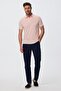 Jake Men's 100% Cotton Polo Neck T-Shirt Pastel Pink
