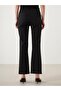 Elastic Waist Flare Women's Jean Trousers - 4