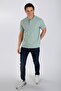 Twins 1 Men's Pique Polo Neck T-Shirt Green