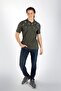 Sace Men's 100% Cotton Pique Polo Neck T-Shirt Khaki