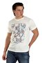 Capela Men's 100% Cotton O-Neck T-Shirt Ecru - 2