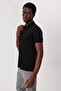 Arch Men's 100% Cotton Polo Neck T-Shirt Black - 2