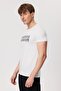 Pers Men's 100% Cotton O-Neck T-Shirt Off White - 3