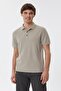 Tylen Men's 100% Cotton Polo Neck T-Shirt Dark Beige - 2