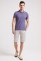 Miless men's polo collar t-shirt indigo
