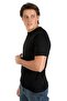 Lcm 242015   Lee Cooper Gael Men's O Neck T-Shirt 242 Black - 3