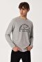 James Men's 100% Cotton O Neck Long Sleeve T-Shirt Dark Gray - 2