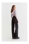 Ns-96737 Women's High Waist Wide Leg Jeans Black Boyfriend Loose Baggy Jeans - 3